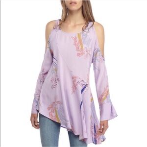 FREE PEOPLE Clear Skies Cold Shoulder Tunic in Lilac